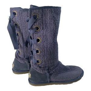 UGG Heirloom Lace Up Boots Sz US 6 1000693